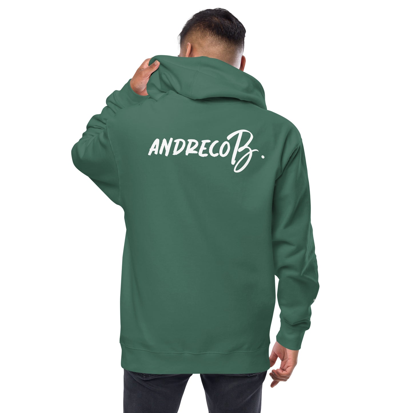 Andreco B. fleece zip up hoodie