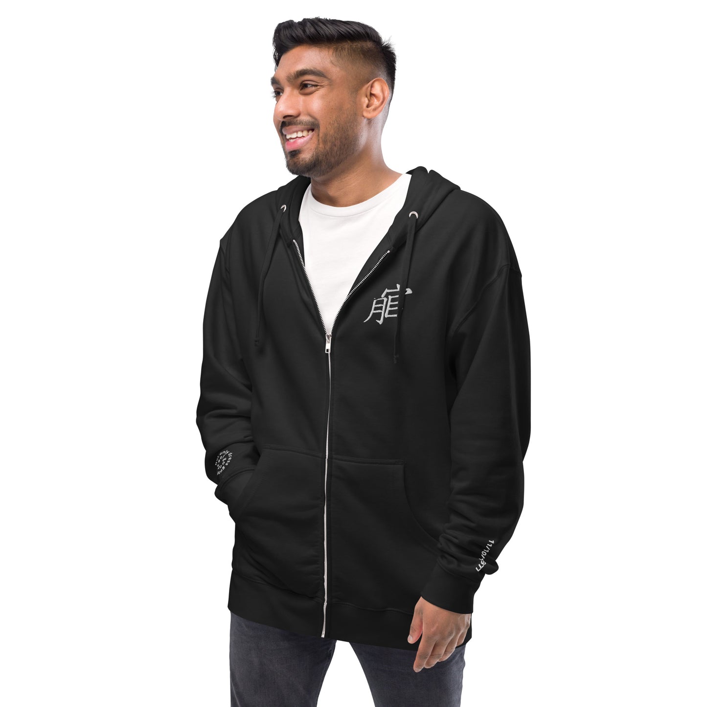 Andreco B.fleece zip up hoodie