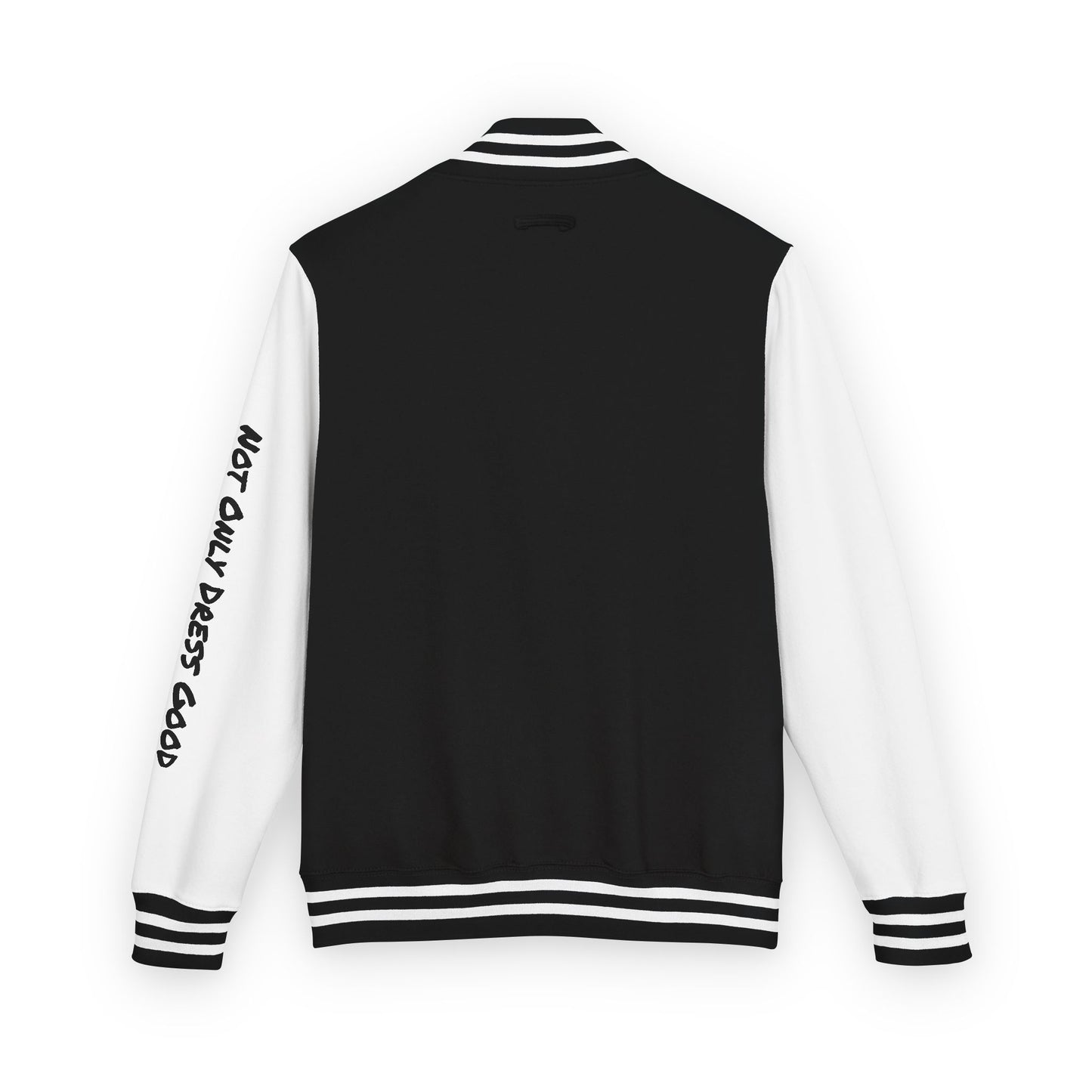 Andreco B. Letterman Jacket — 'Fast Class' Black & White Varsity Bomber