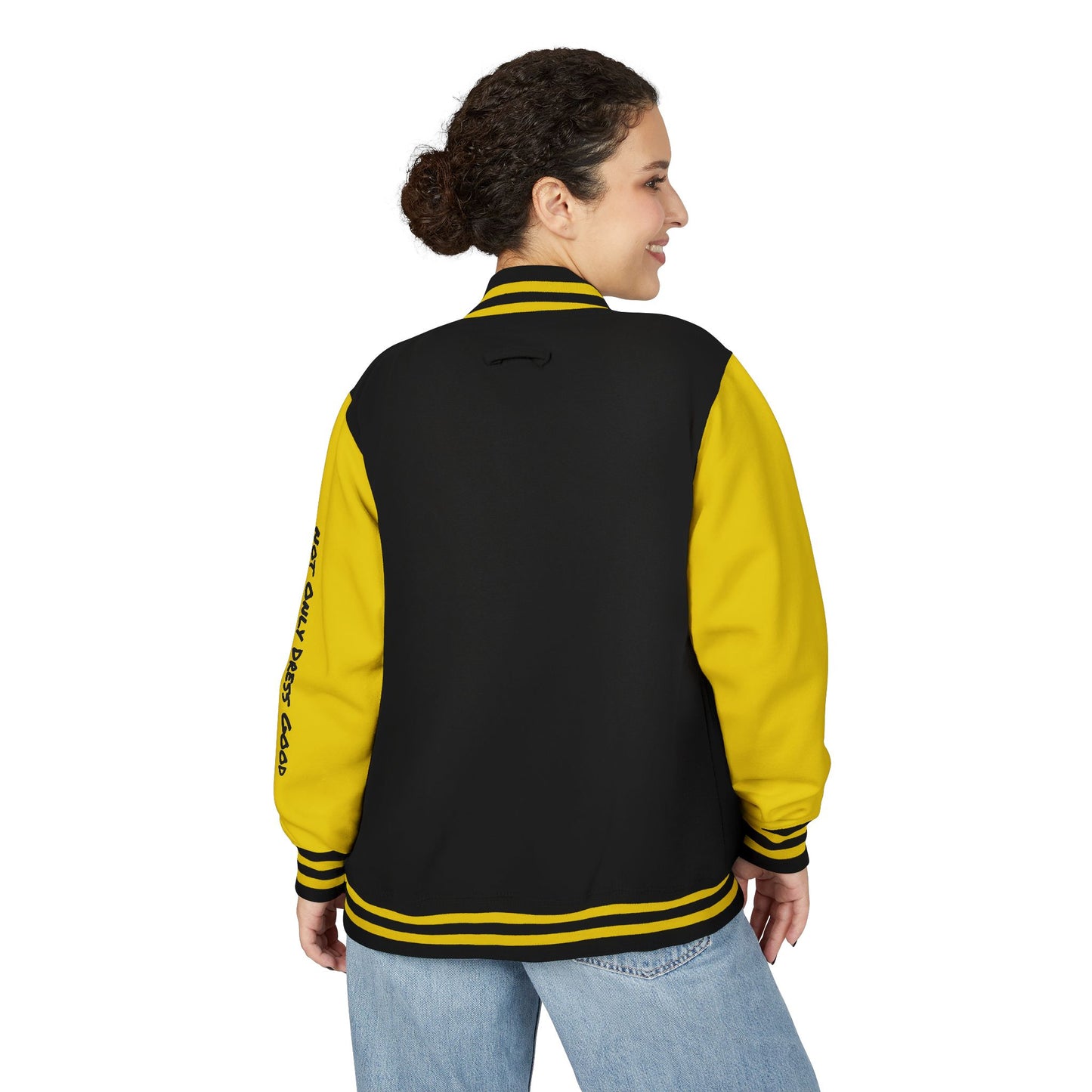 Andreco B. Letterman Jacket — 'Fast Class' Black & White Varsity Bomber