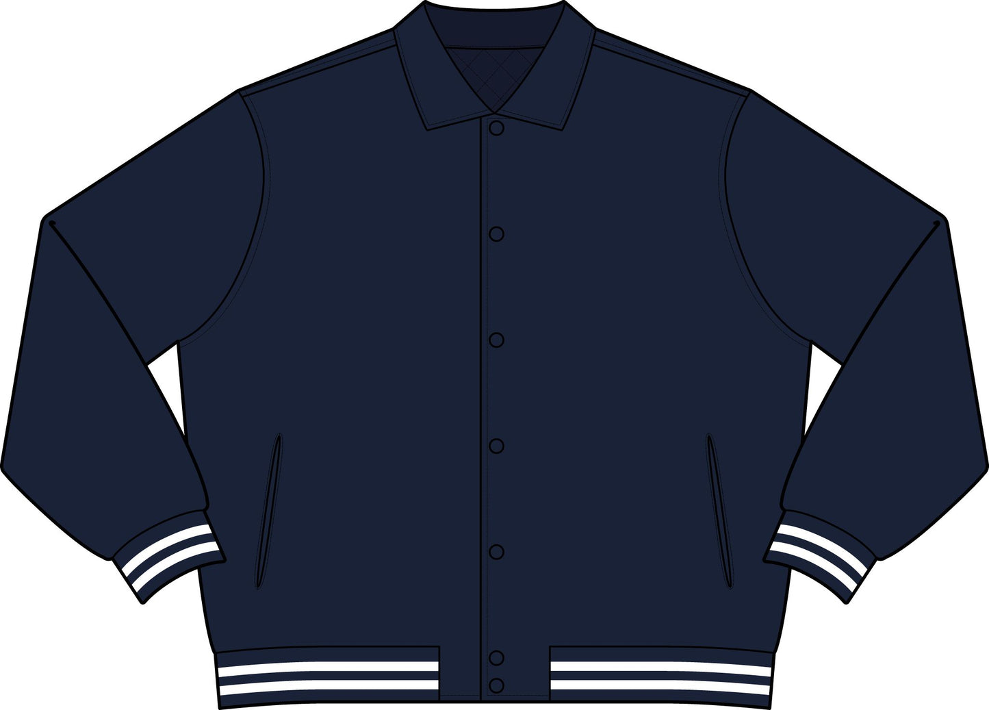Andreco B. Embrace the Gray Varsity Jacket — Vintage Wolf Beard Graphic Collared Bomber