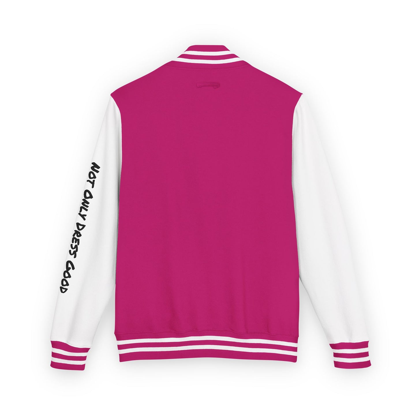 Andreco B. Letterman Jacket — 'Fast Class' Black & White Varsity Bomber