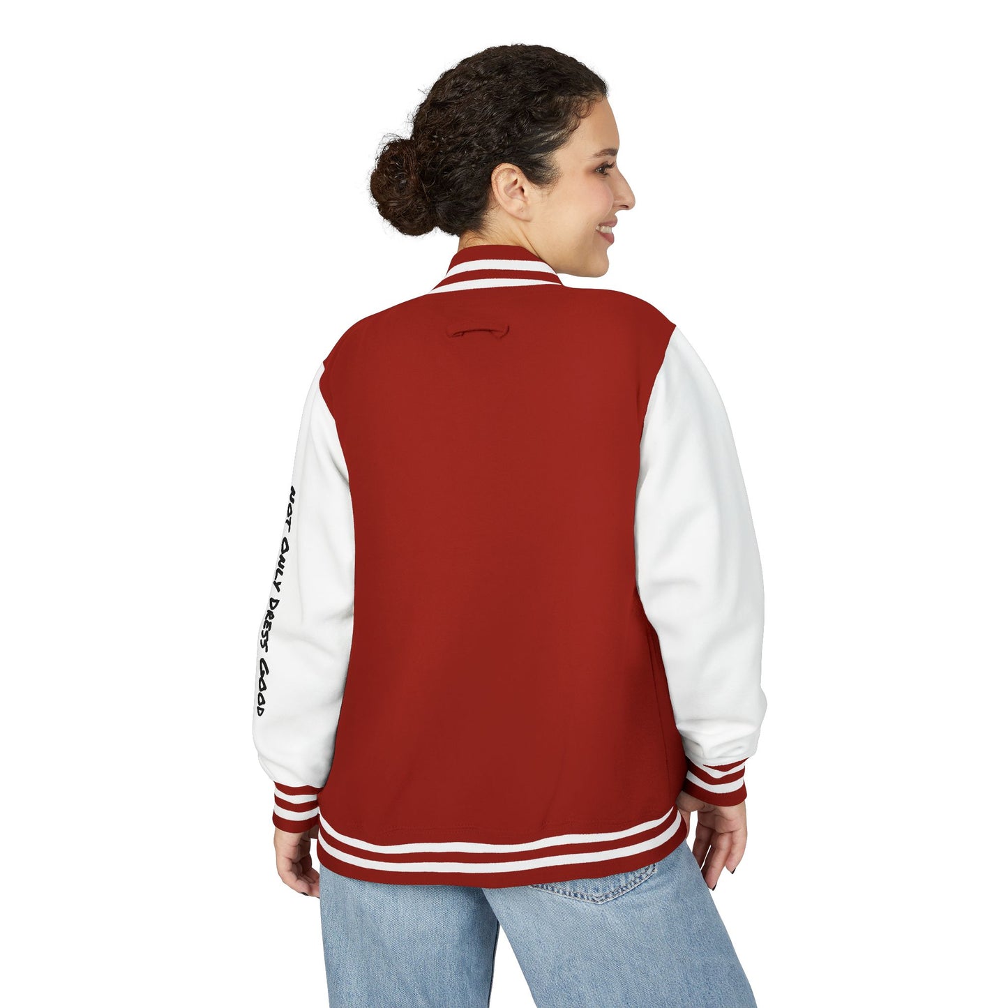 Andreco B. Letterman Jacket — 'Fast Class' Black & White Varsity Bomber