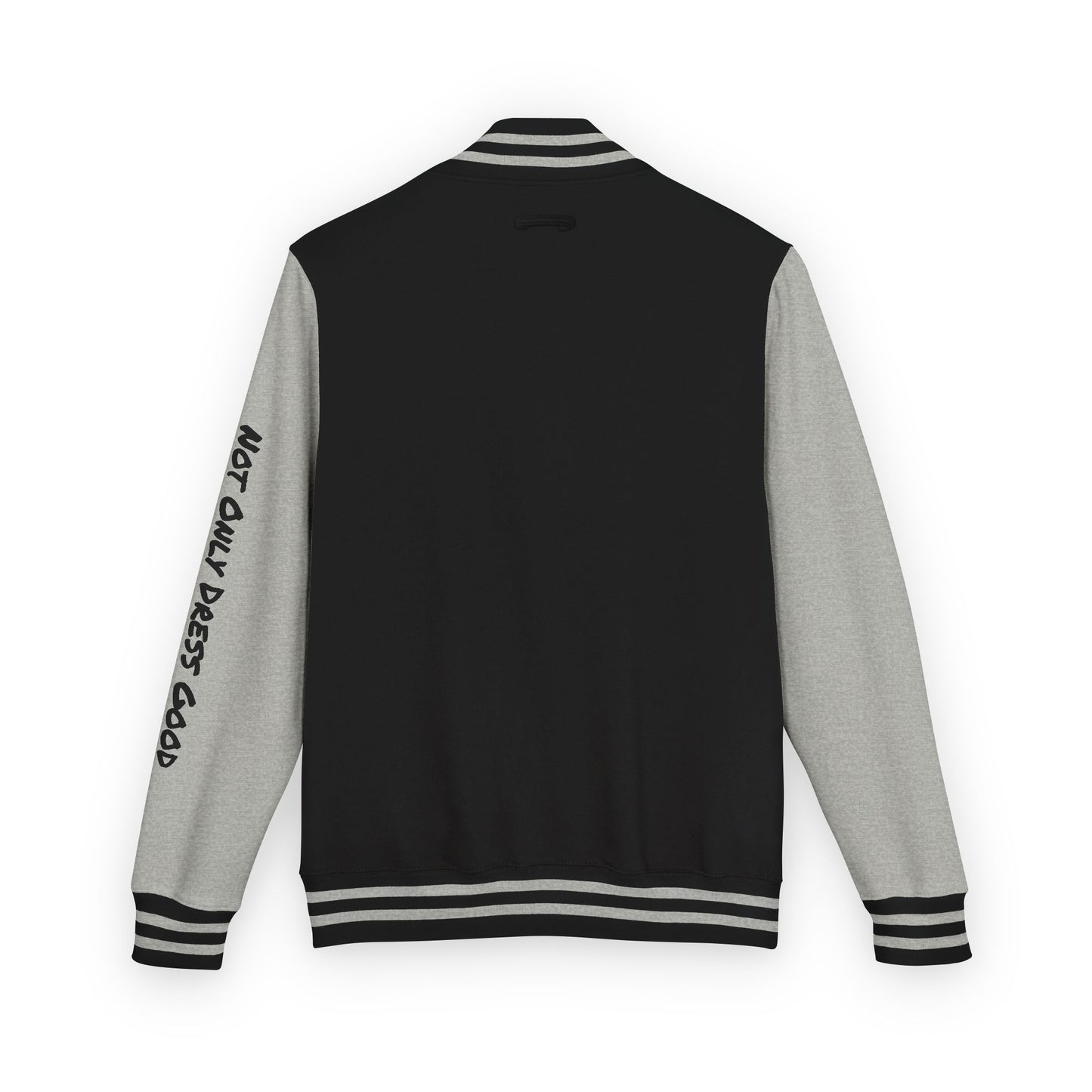 Andreco B. Letterman Jacket — 'Fast Class' Black & White Varsity Bomber