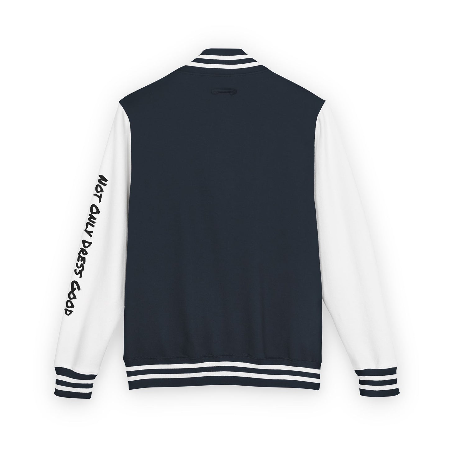 Andreco B. Letterman Jacket — 'Fast Class' Black & White Varsity Bomber