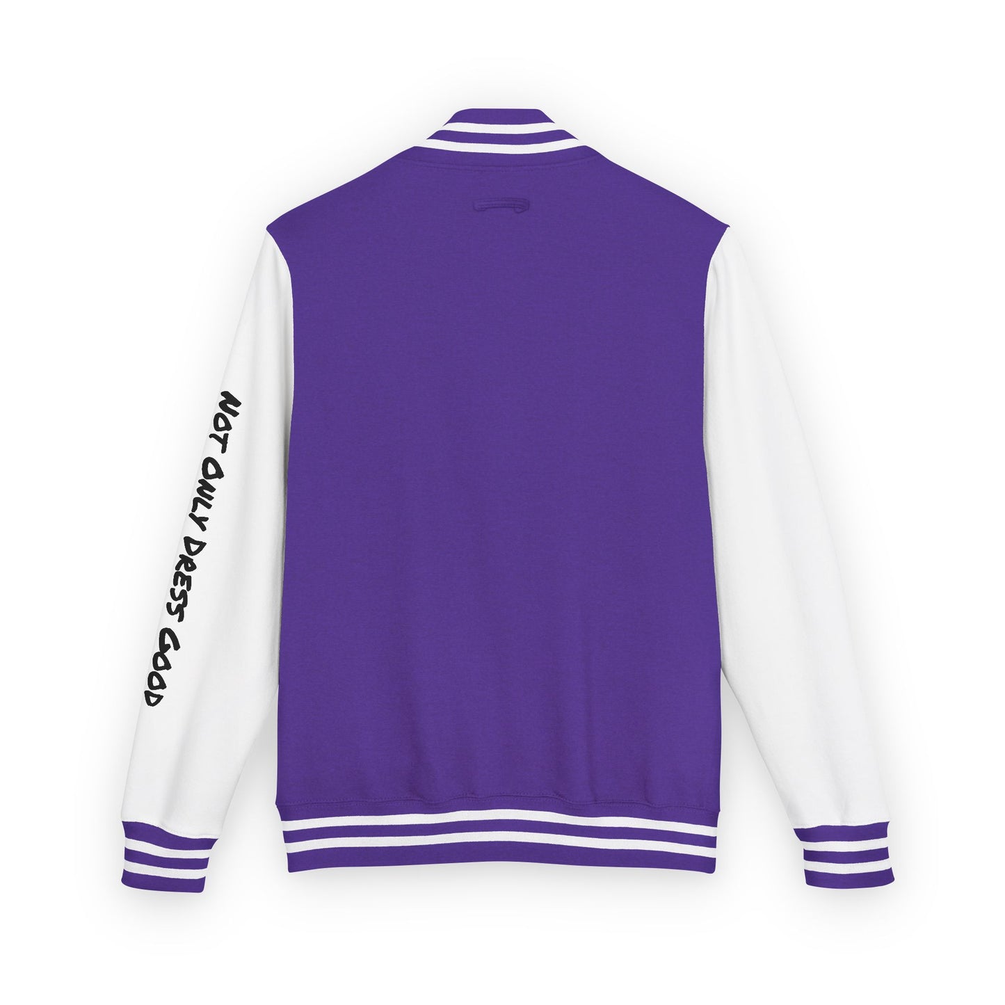 Andreco B. Letterman Jacket — 'Fast Class' Black & White Varsity Bomber