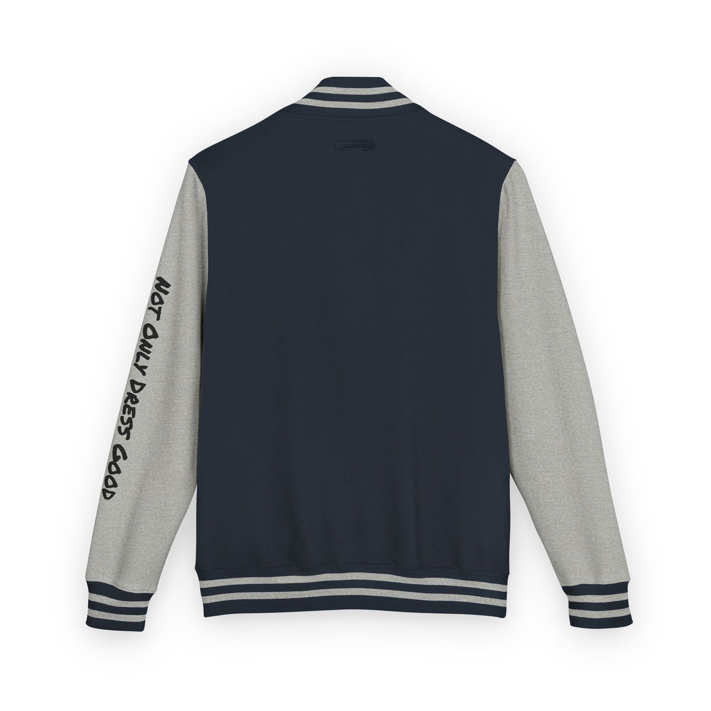 Andreco B. Letterman Jacket — 'Fast Class' Black & White Varsity Bomber
