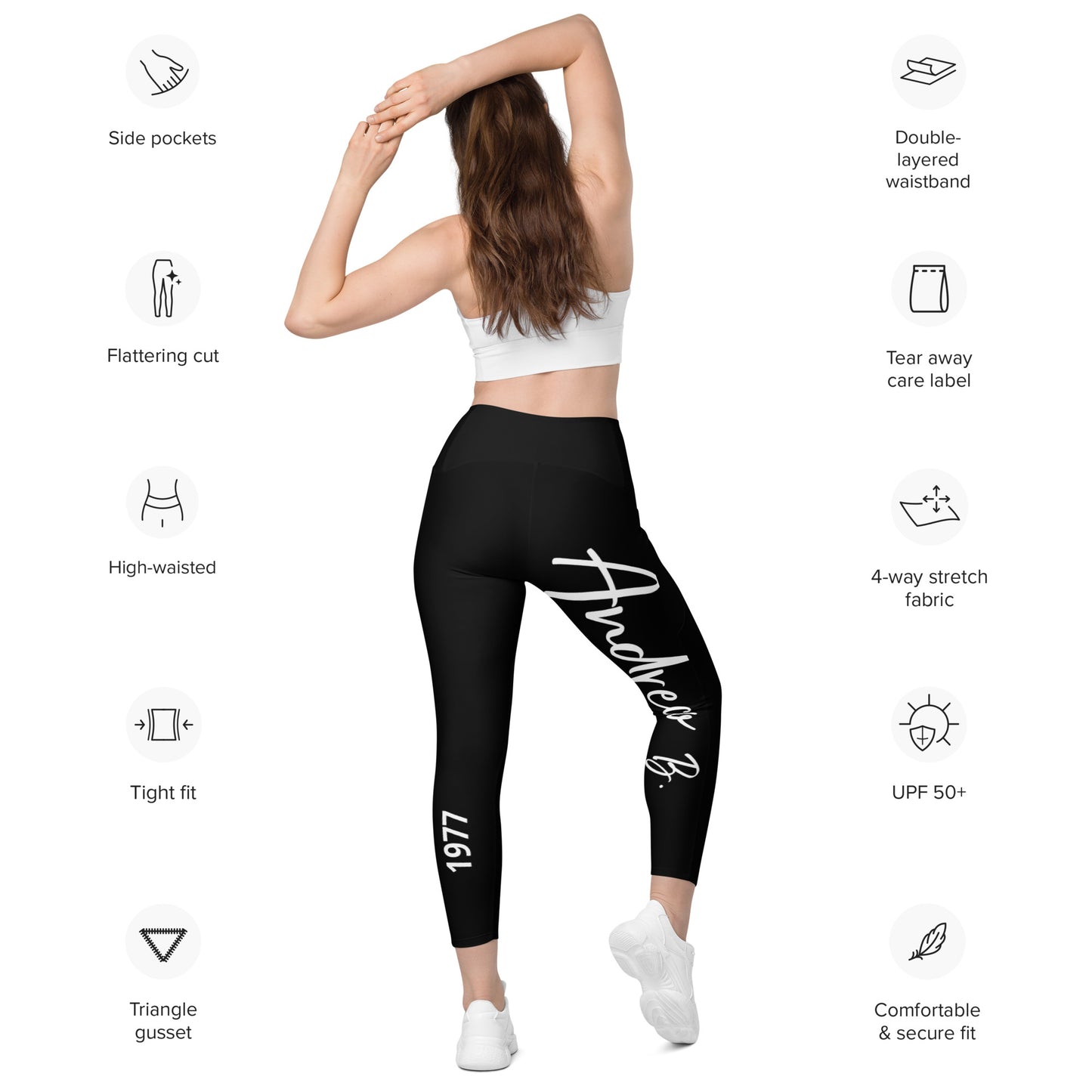 Andreco B. Leggings with pockets