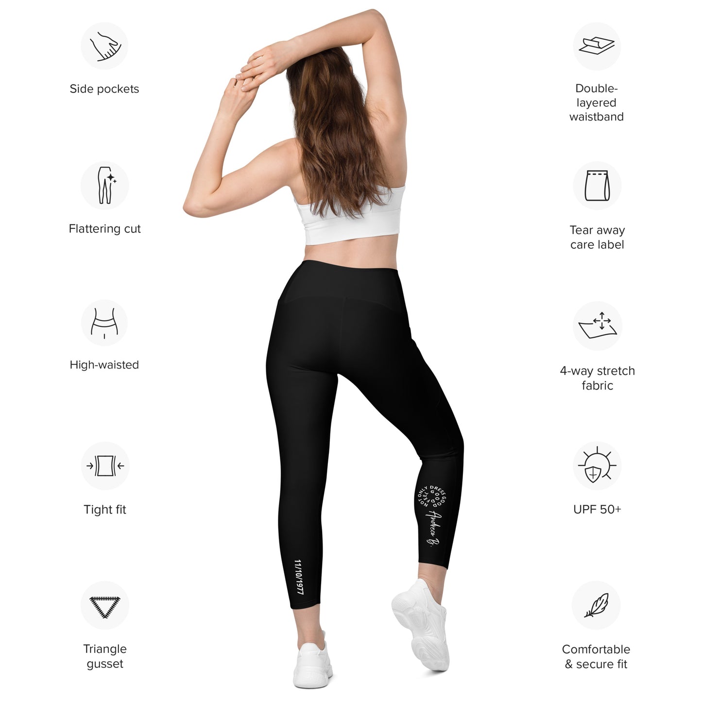 Andreco B. Leggings with pockets