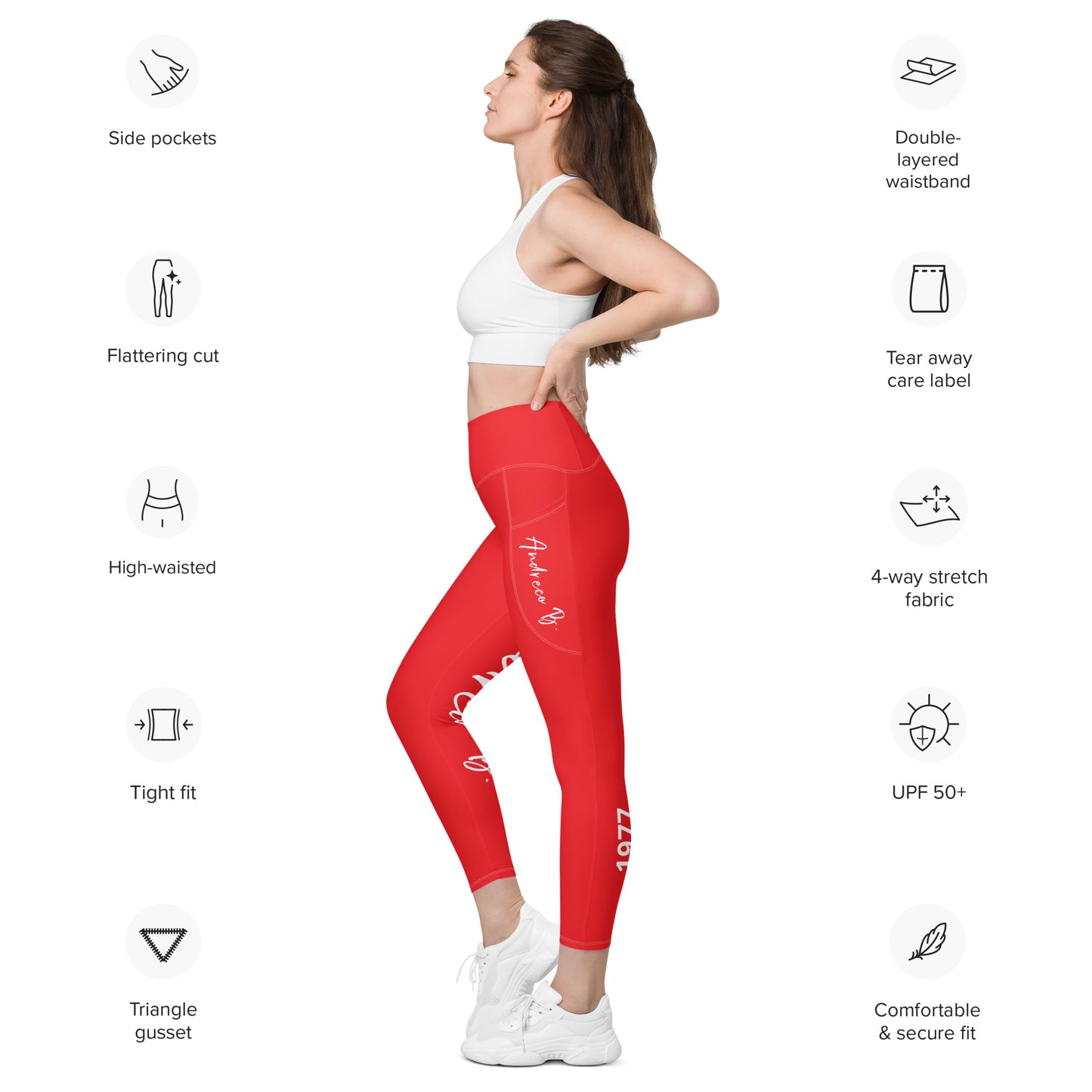 Andreco B. Leggings with pockets