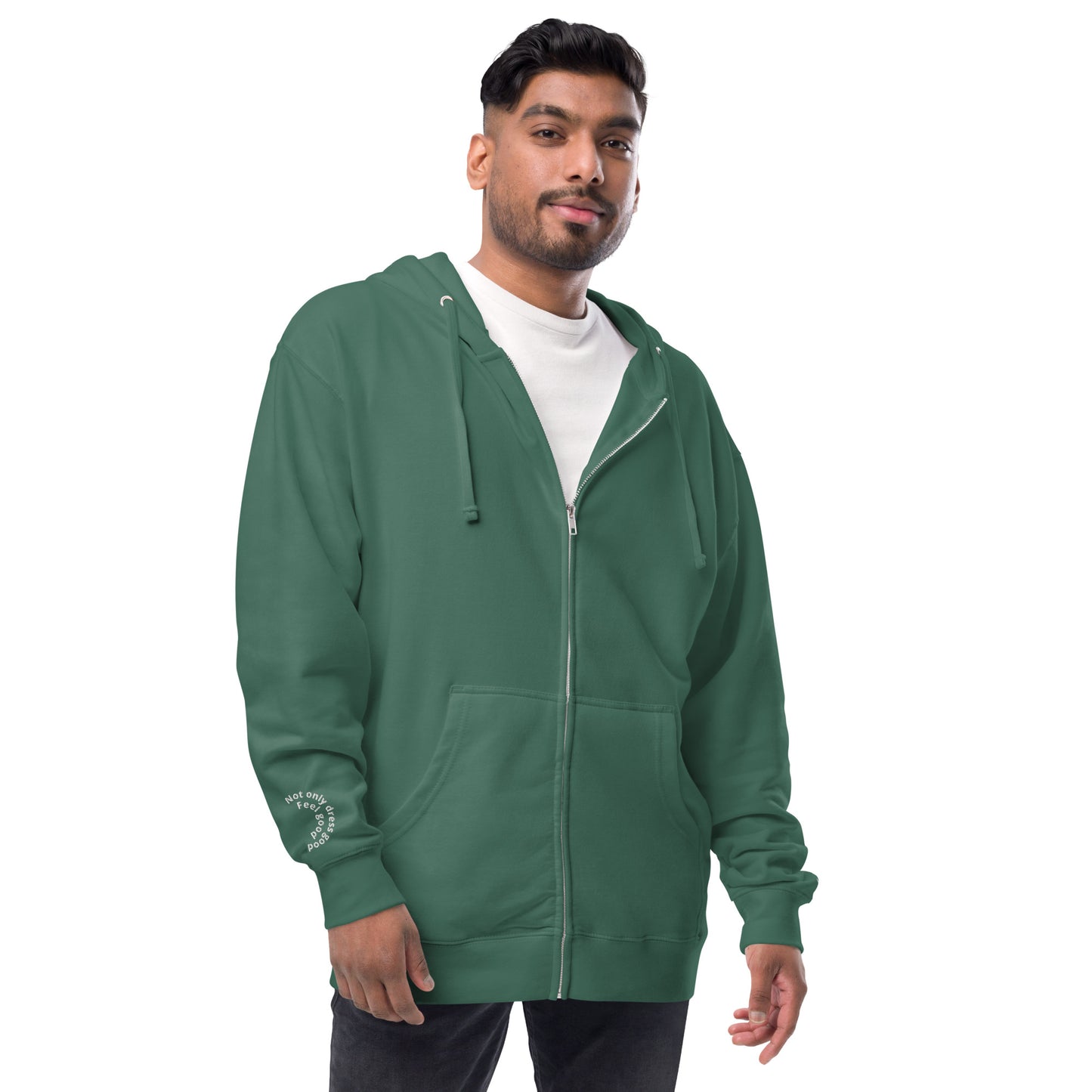 Andreco B. fleece zip up hoodie