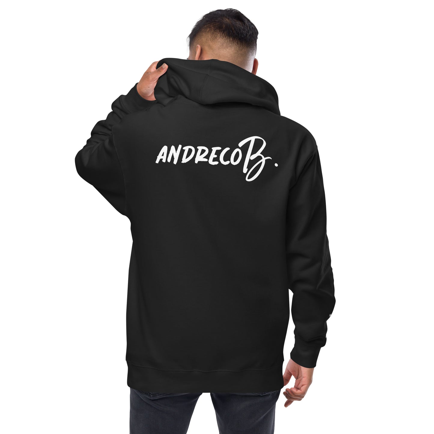 Andreco B. fleece zip up hoodie