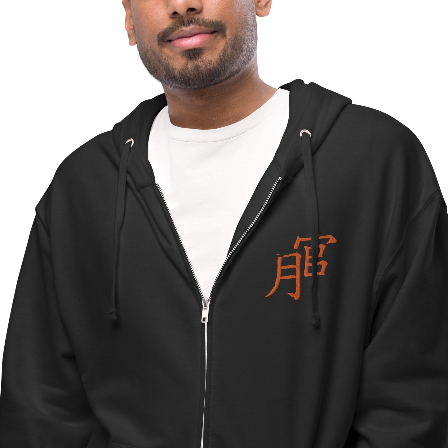 Andreco B. fleece zip up hoodie