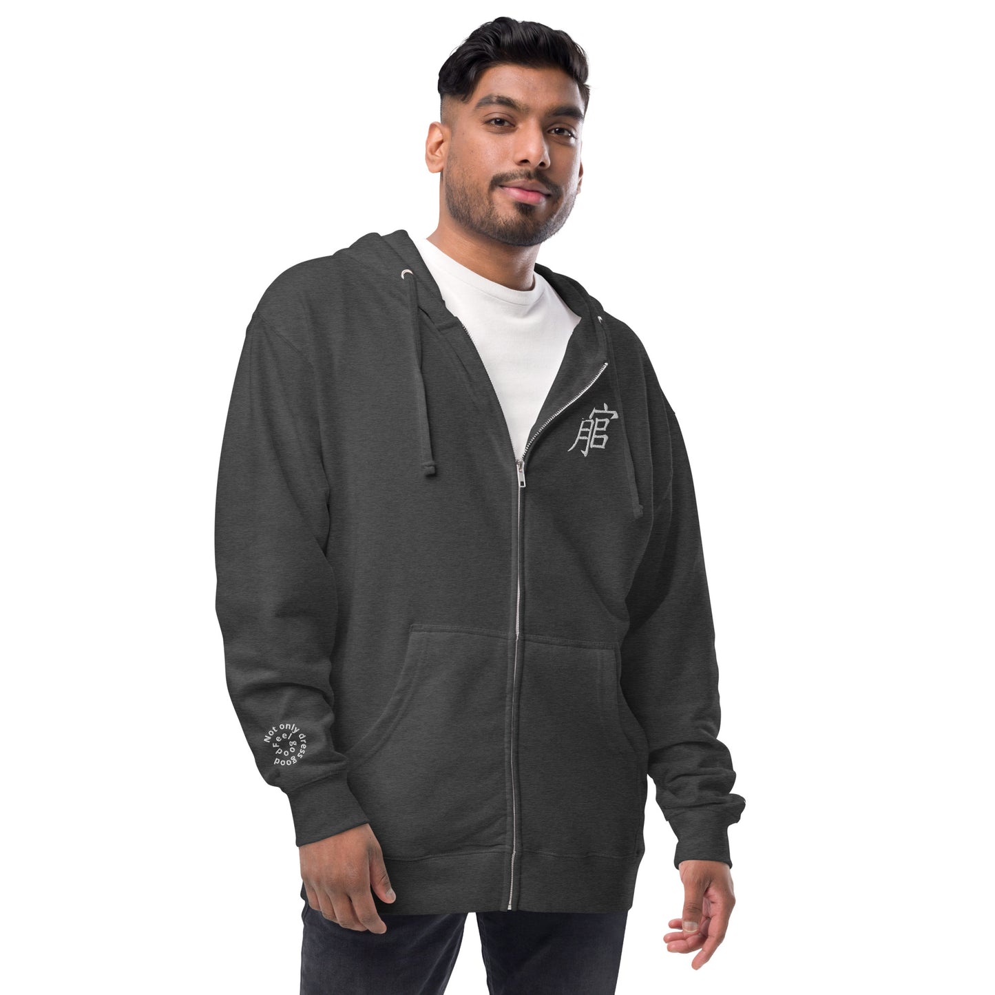 Andreco B.fleece zip up hoodie