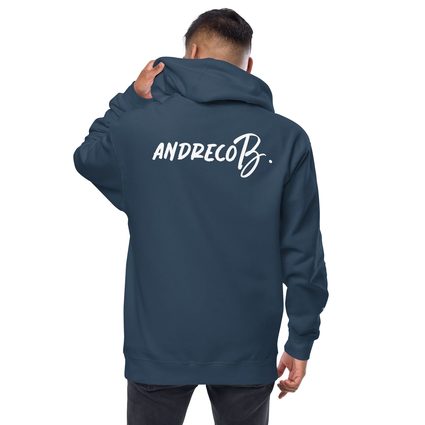 Andreco B. fleece zip up hoodie