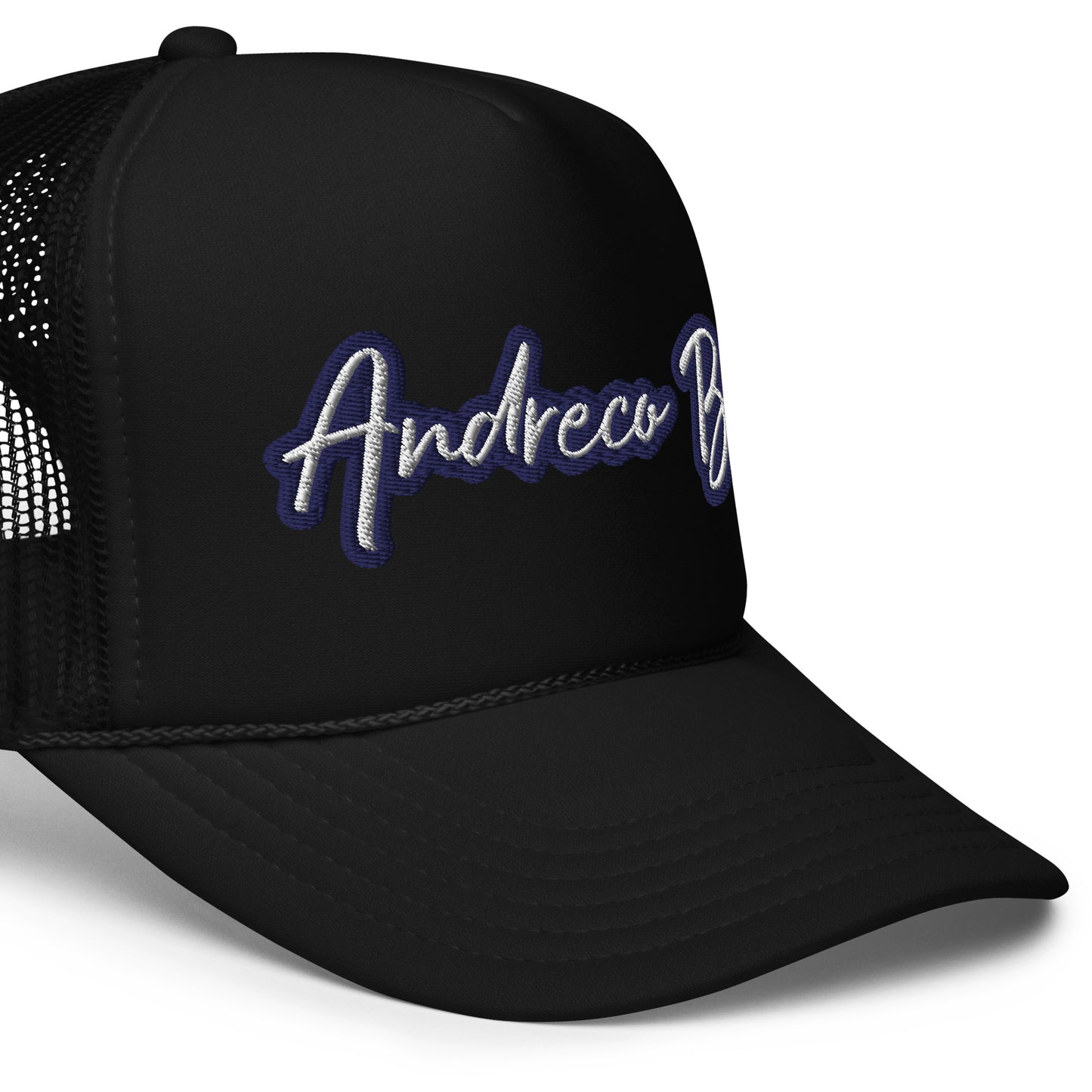 Andrew Bradford’s “Andreco B” Foam trucker hat