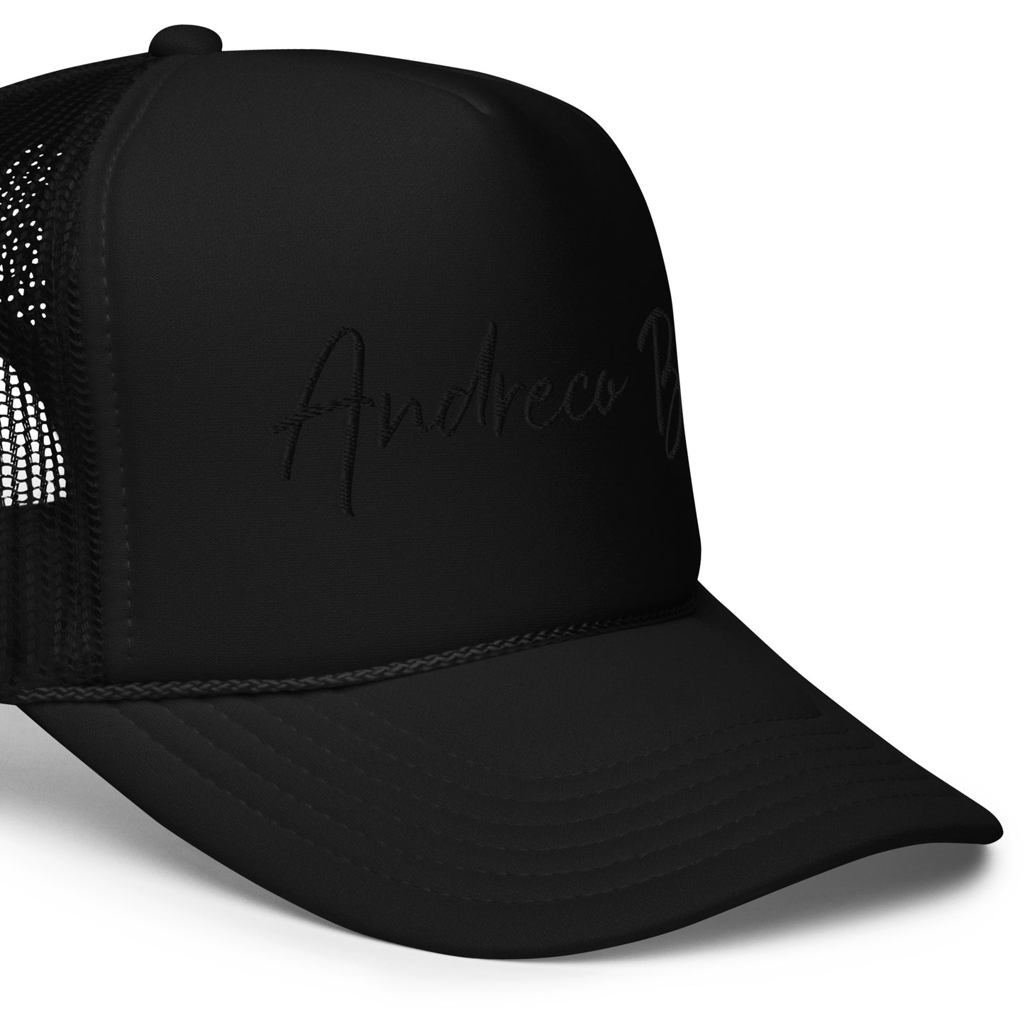 Andreco Bradford’s “Andreco B.” Foam trucker hat