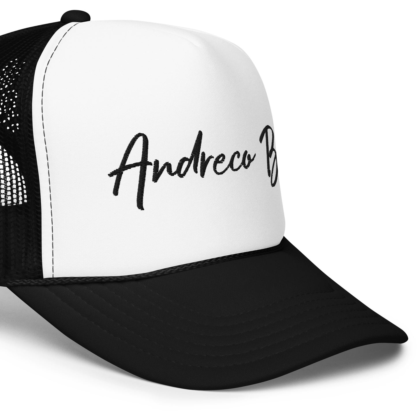 Andreco Bradford’s “Andreco B.” Foam trucker hat