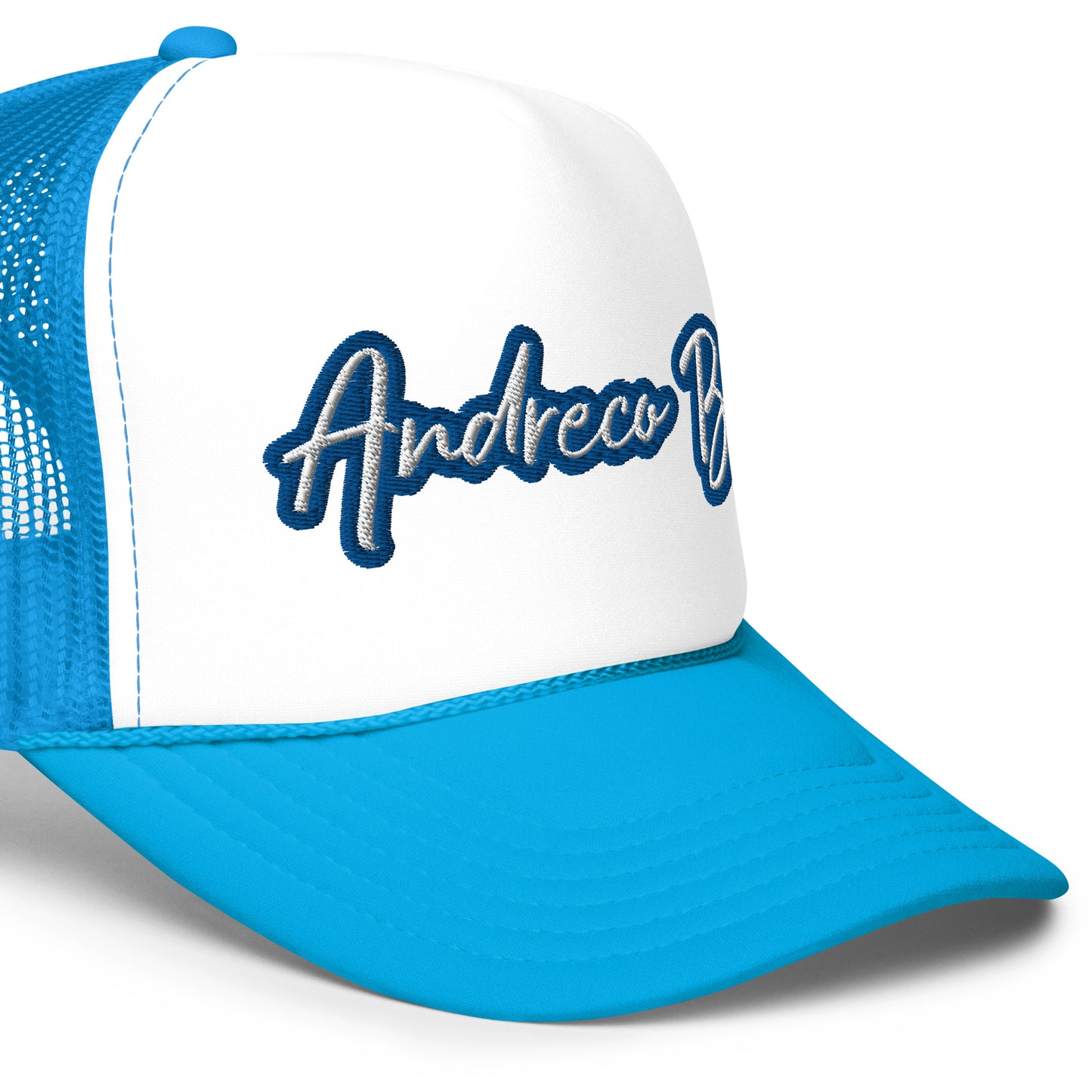 Andreco Bradford’s “Andreco B.” Foam trucker hat