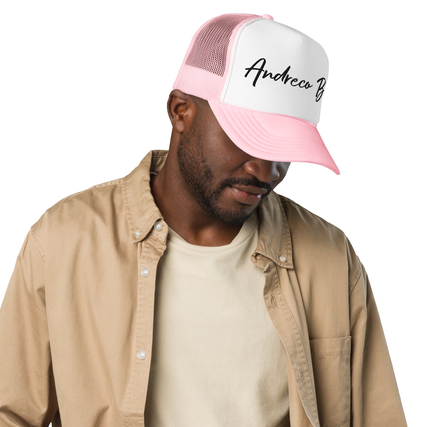 Andreco Bradford’s “Andreco B.”Foam trucker hat