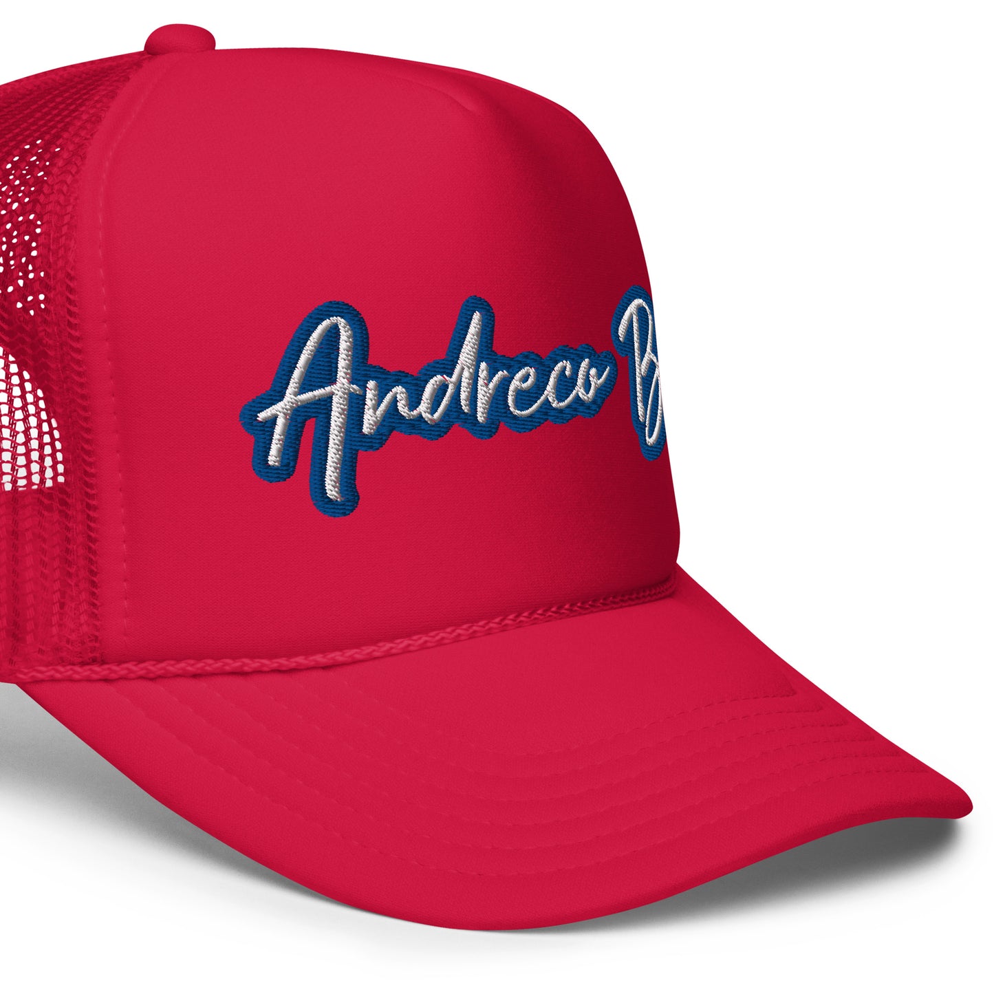 Andreco Bradford’s “Andreco B.” Foam trucker hat