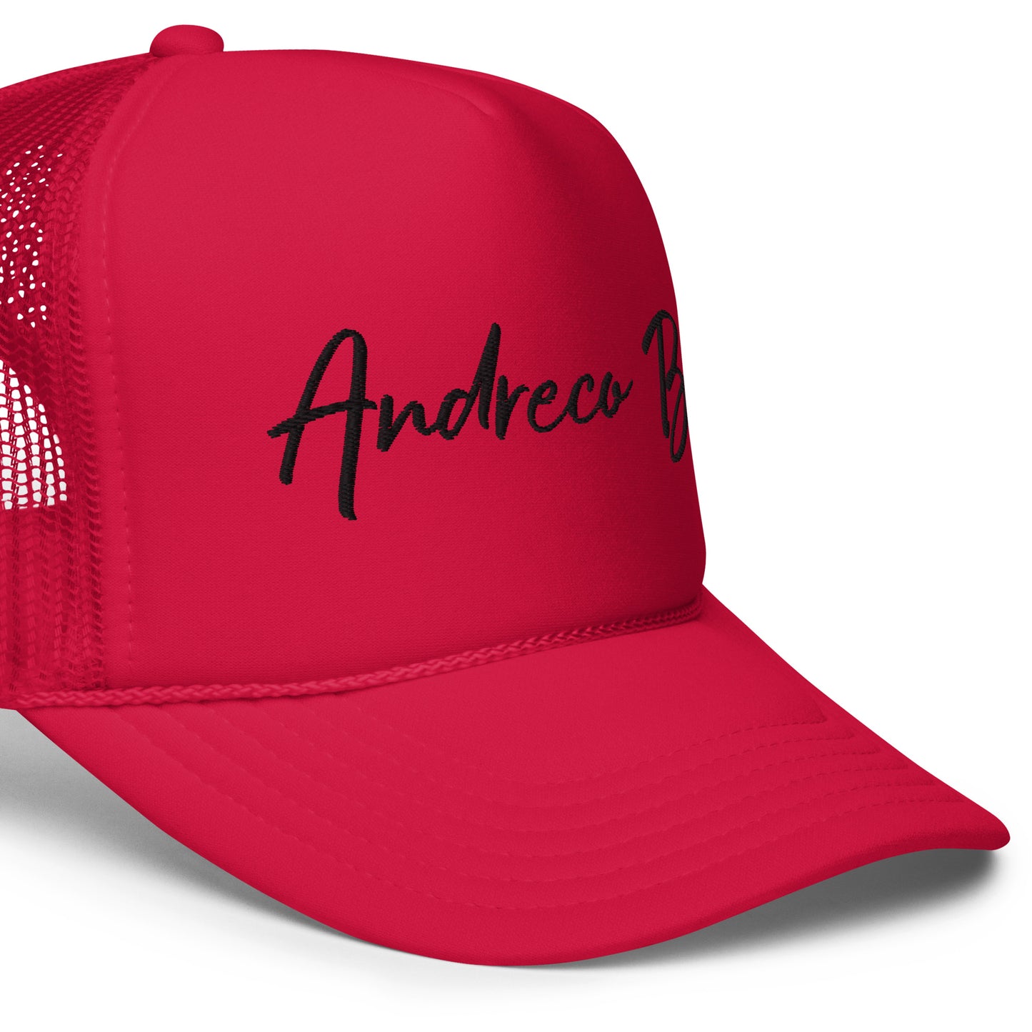 Andreco Bradford’s “Andreco B.” Foam trucker hat