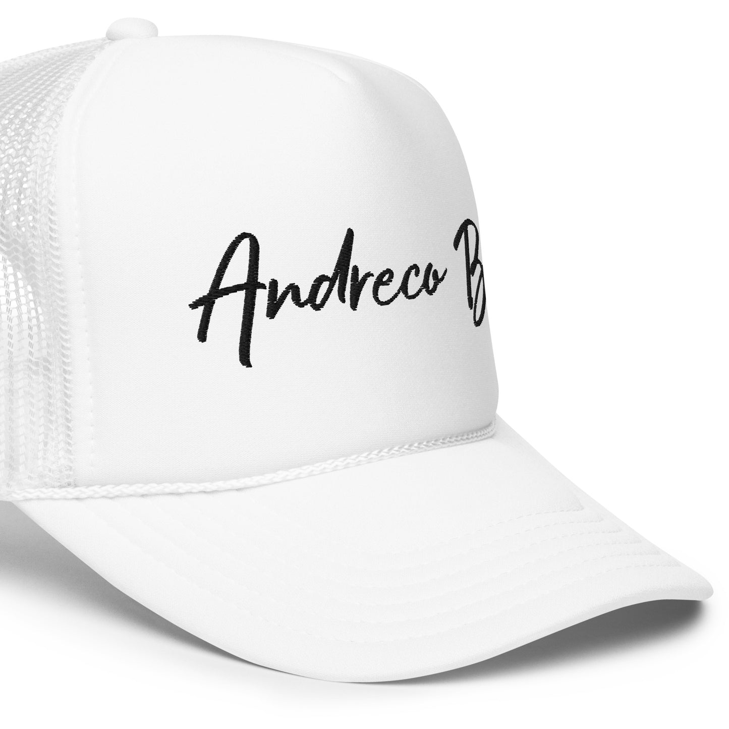 Andreco Bradford’s “Andreco B.” Foam trucker hat