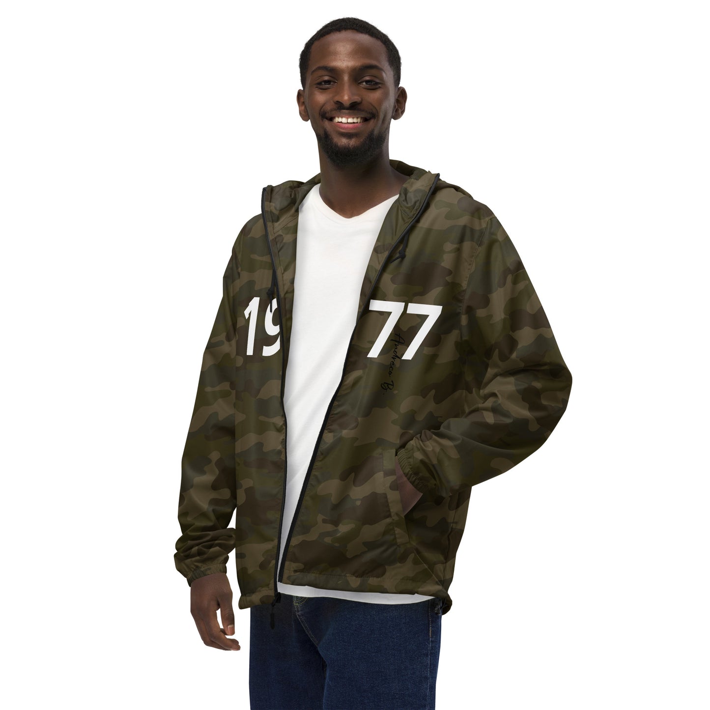 Andreco Bradford’s “Andreco B.” lightweight zip up windbreaker