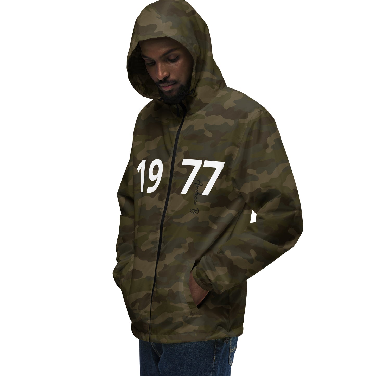 Andreco Bradford’s “Andreco B.” lightweight zip up windbreaker