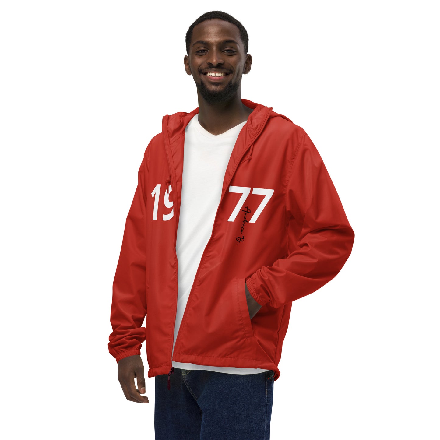 Andreco Bradford’s “Andreco B.” lightweight zip up windbreaker