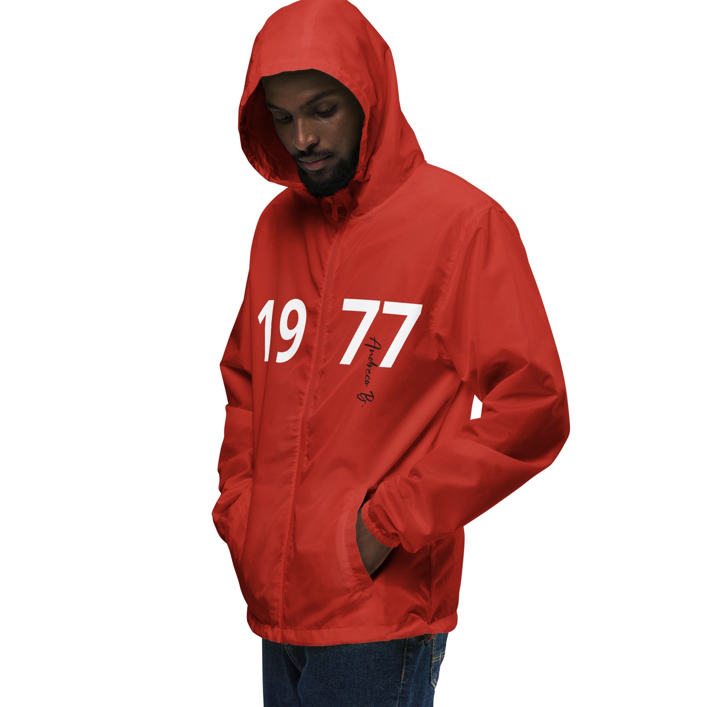 Andreco Bradford’s “Andreco B.” lightweight zip up windbreaker